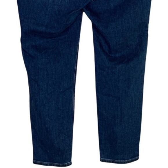 J. Crew Crop Ankle 8" Mid Rise Stretch Skinny Slimming Jean 34 Blue Dark Wash - Picture 6 of 15